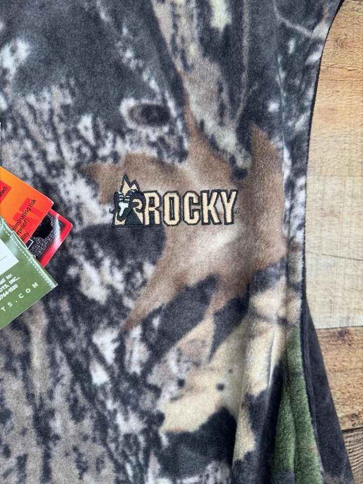 Rocky Mossy Oak Camo Fleece Vest Battery Heated NEW XXXL Hunting *NO BATTERY* - Image 2 of 4