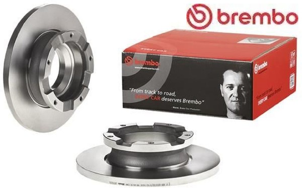 2X Bremsscheibe Brembo 08.D505.20 2 Bremsscheiben Hinterachse Hinten FüR Ford-image