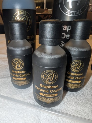 #ad Adams Polishes Advanced Graphene Ceramic Coating Bottles Bonus Products NIB $295.00