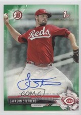 2017 Bowman Retail Prospect Auto Green 68/99 Jackson Stephens #PA-JS Auto 0g4