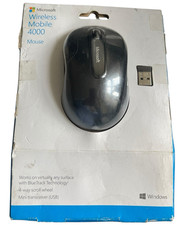 Microsoft Wireless BlueTrack Mobile Mouse 4000 NEW SEALED Black Model 1383