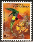 Papua New Guinea #249 (A54) VF MNH - 1967 5c Fairy Lory Parrot