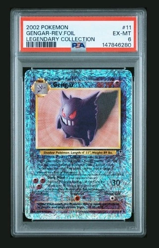Pokémon Gengar Legendary Collection Reverse Holo 2002 11/110 PSA 6