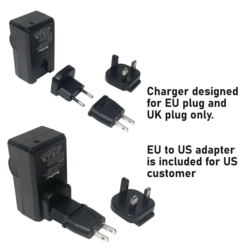 Battery Charger for Olympus LI-50B/LI-90B, Nikon EN-EL11, Pentax D-LI78/D-LI92 - Image 3 of 4