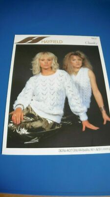 Hayfield Women's Sweater Knitting Pattern 1903 UK