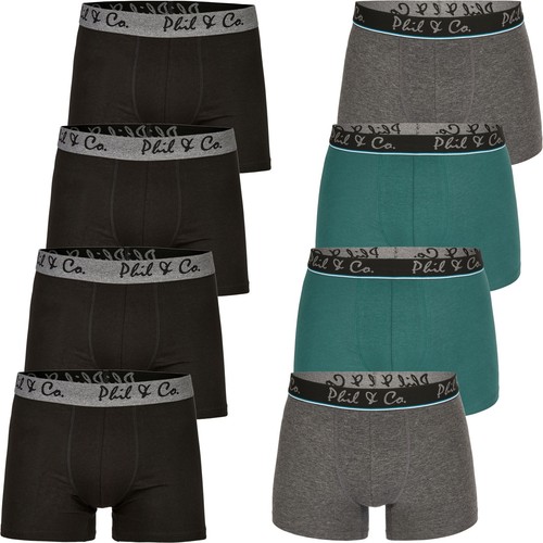 8er Pack Phil & Co Berlin Jersey Boxershorts Trunk Short Pant FARBWAHL - Picture 7 of 15