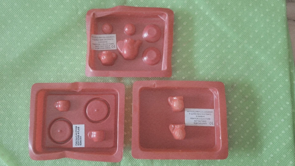 CASA DI BAMBOLE DOLL'S HOUSE 1:12 SET DA 12 STOVIGLIE DA COLAZIONE SET BREAKFAST - Immagine 2 di 2