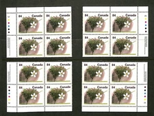 Canada - Scott 1371 - Matched Set of Plate Blocks - Stanley Plum - MNH - 1991