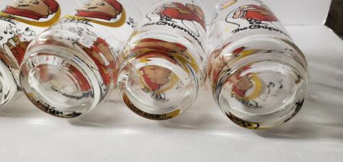 Alvin and The Chipmunks Glass Tumblers 1985 Set of 8 Vintage Glasses - Picture 14 of 14