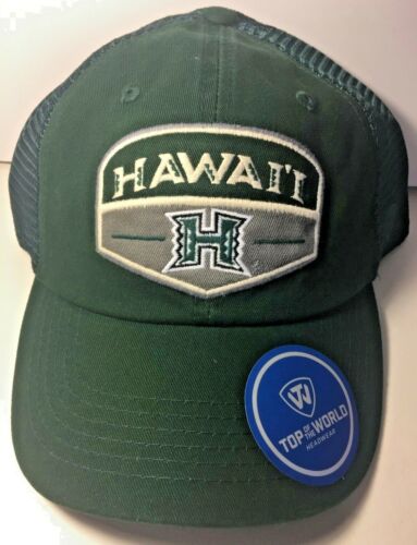 Men's Hawaii Hat Warriors NCAA Society Cap Top Of the World One Size NWT Snap
