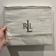 Lauren Ralph Lauren standard Sham Lauren Suite White 20 x 26" Cotton NEW