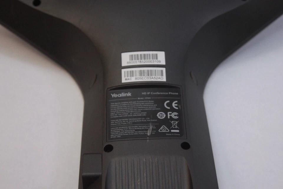 Lot of 4 Yealink CP920 Conference Phone with WiFi and Bluetooth READ POWERED ON - Image 3 of 3