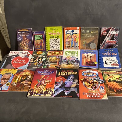 Vintage Lot of  17  SCHOLASTIC PAPERBACK BOOKS The Scare School Mixed Lot