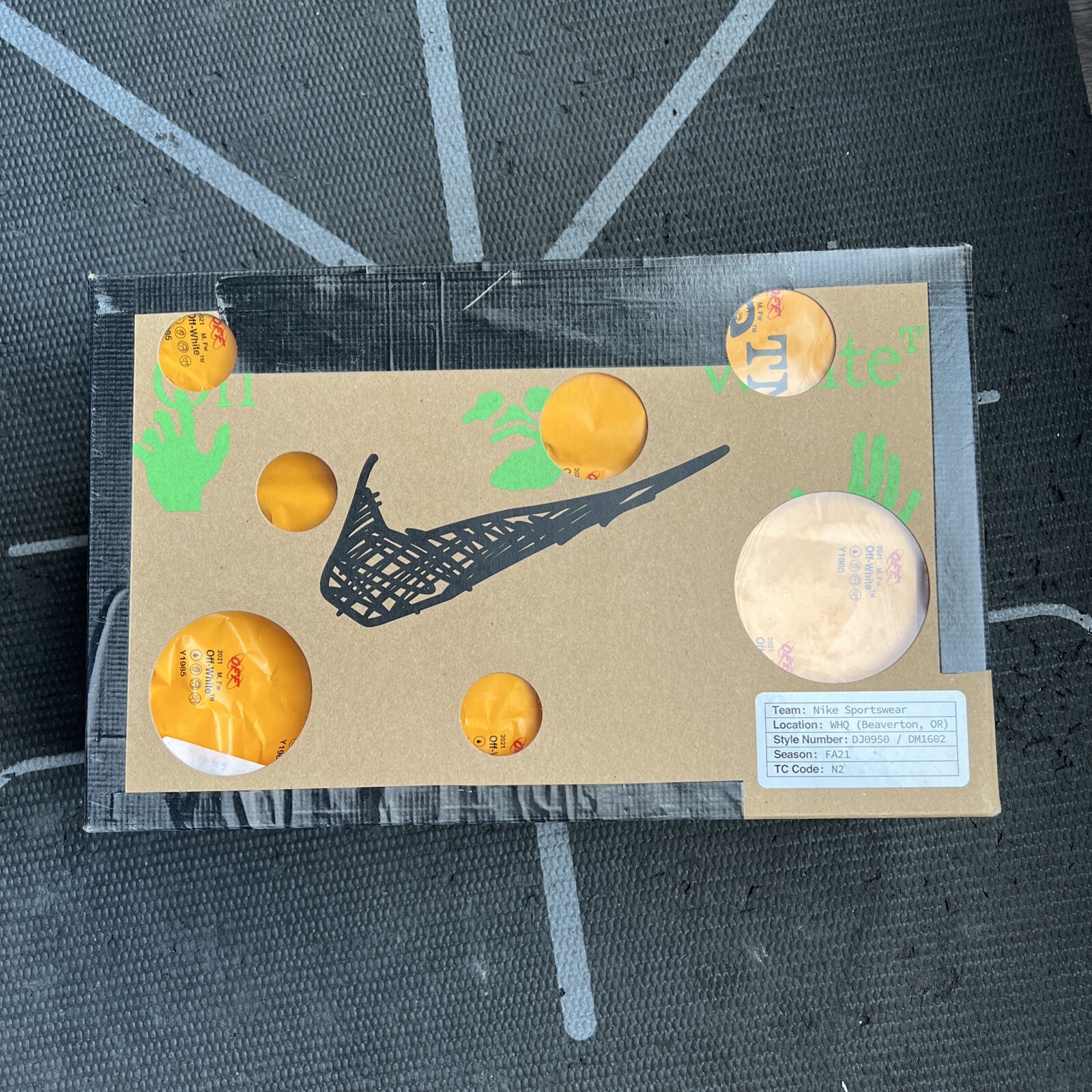 OFF WHITE X NIKE Nike x Off White Dunk Low 'Lotto 17 di 50' DJ0950 117 Nuove Taglia 9 Donna 10 5