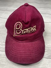 Vintage Youngan Alabama Crimson Tide Script Corduroy Zipback Hat Cap