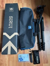Sirui T-024SK Carbon Fiber Tripod and VA-5 Fluid Head w/ Case - Brand New in Box