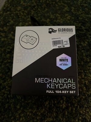 Glorious Gaming Ascend White Ansi Keycaps