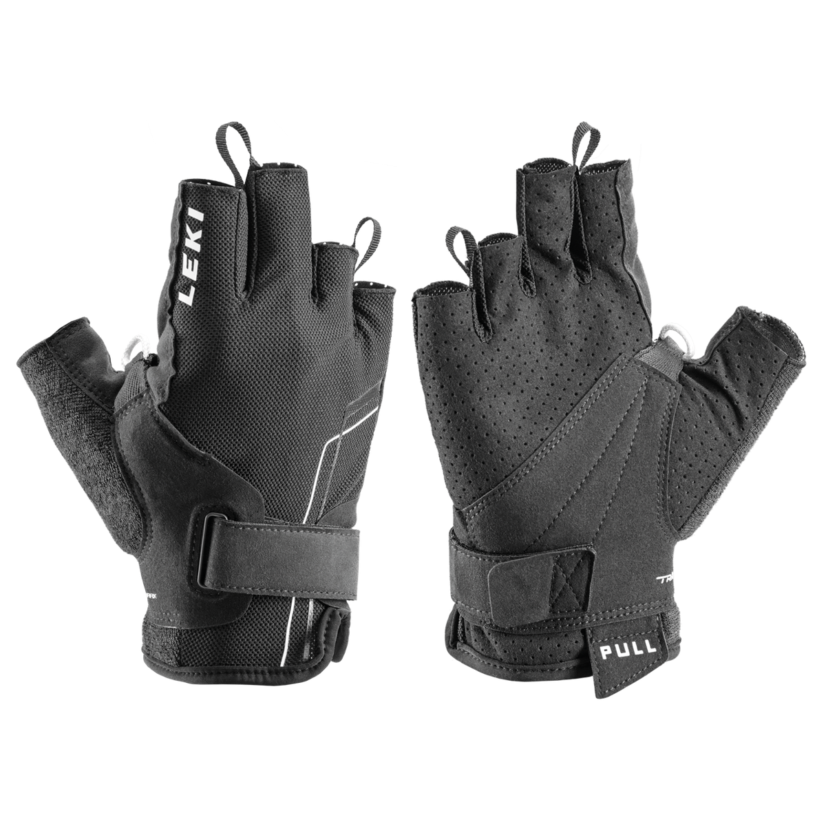Leki Nordic Breeze Shark Black Shorts: Mixed Model Gloves