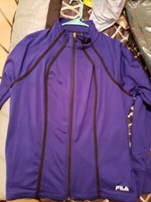 Fila Sport Womens XL Full Zip Blue Jacket
