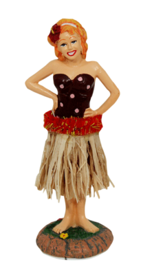Hawaiian Hula Dashboard Doll, Danseuse Hawaienne Voiture Wobbly Figure, Décoration de Danseuse