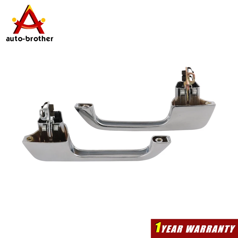 Juego de manijas de puerta exterior exterior cromadas para camioneta Chevy GMC Foto 4 de 4