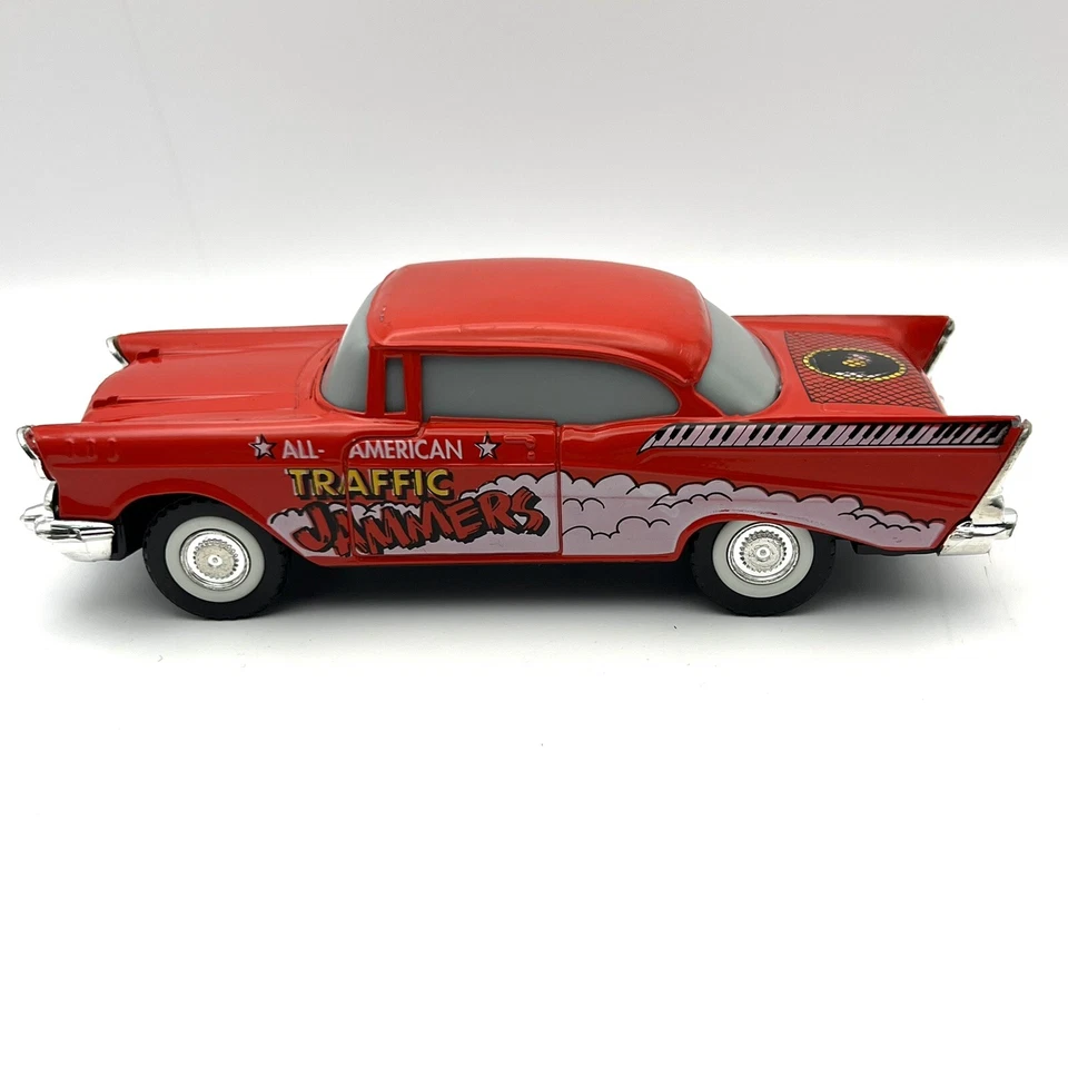 Vintage Diecast Majorette 57 Chevy Red Bel Air All American Traffic Jammers - Image 4 of 4