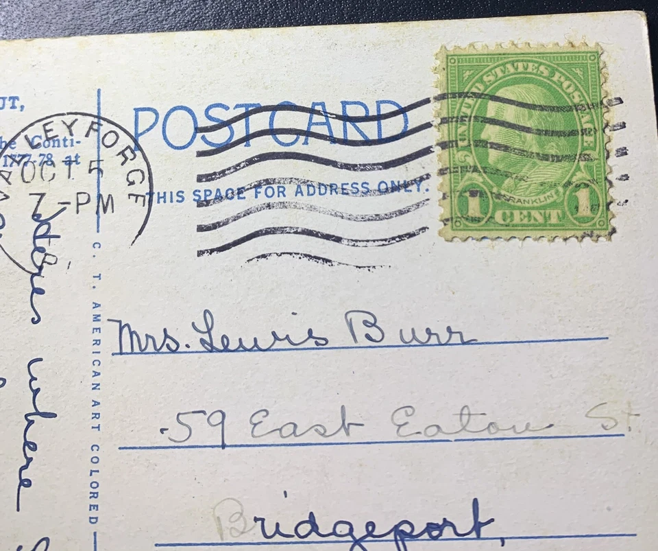 1 Cent Lime Green Ben Franklin STAMP Postal Great Condition Hinged - Image 2 of 4