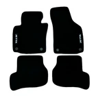 Car Floor Mats Velour For VW Jetta Waterproof Black Carpet Rugs Auto Liners New