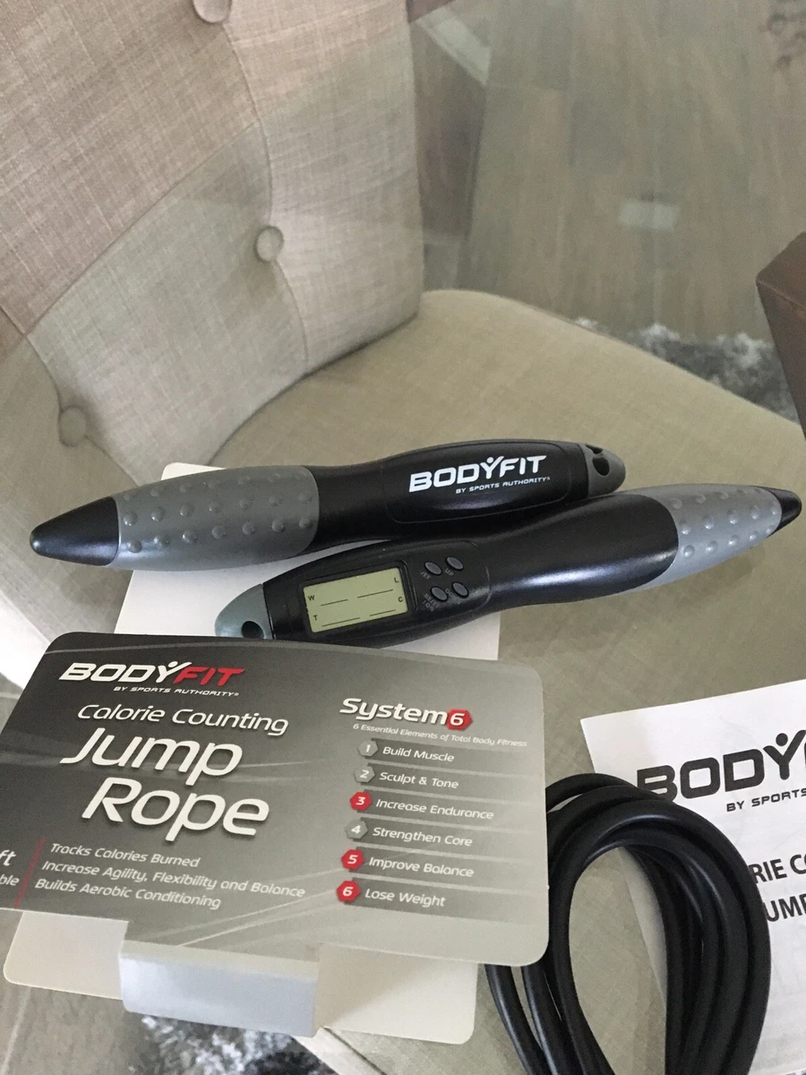 BodyFit Calorie Counting Jump Rope 10 Ft Adjustable New FREE SHIPPING