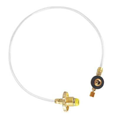 Flat Gas Tank Coupler Accessory Camping BBQ Cylinder Tank Refill Adapter