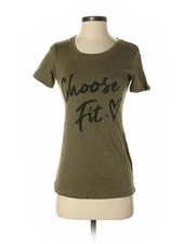 Brand Unspecified Women Green Short Sleeve T Shirt S