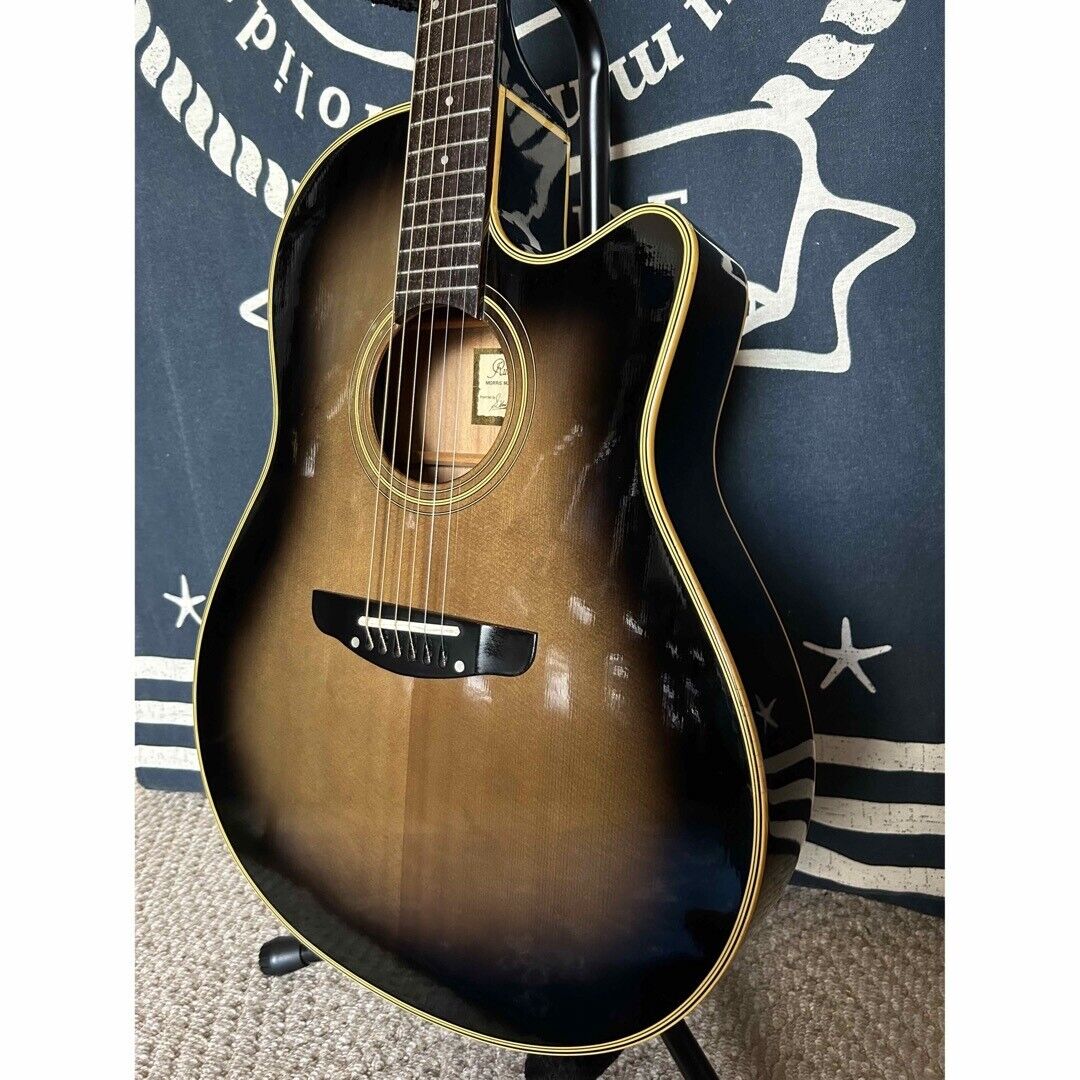 Electric Acoustic Guitar Rumbler by Morris MR-1K Sunburst Electric Acoustic Guitar Rumbler by Morris MR-1K Sunburst