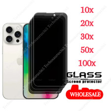 For iPhone 14 13 12 11 15 16 X XR 8 Privacy Tempered Glass Screen Protector Lot