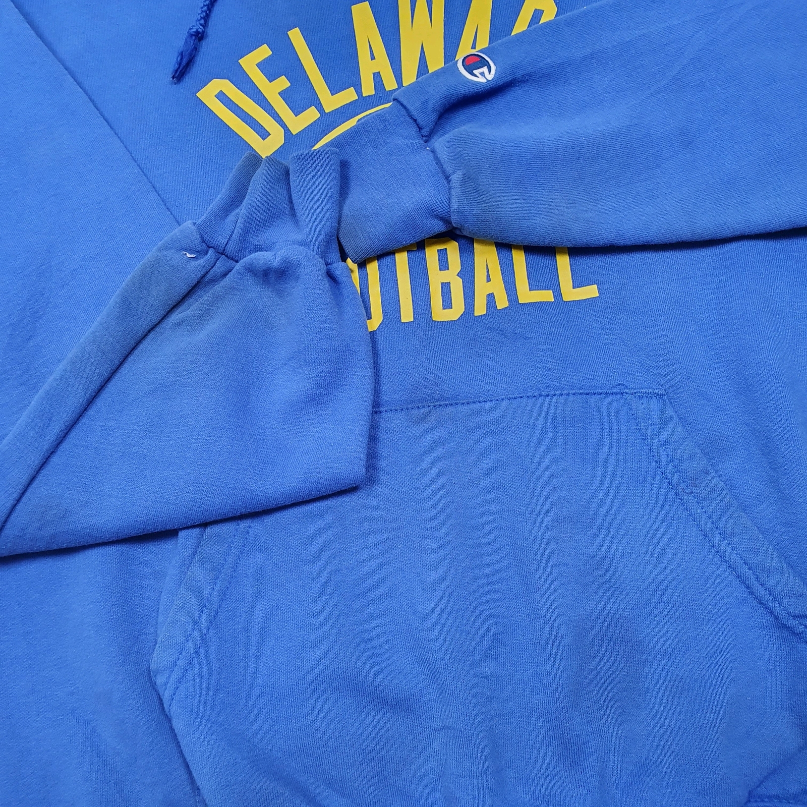 CHAMPION Hoodie Delaware Football Blue Hens Jumper Sweatshirt Mens S image 4