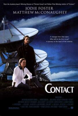 CONTACT Movie POSTER 27 x 40 Jodie Foster, Matthew McConaughey, James Woods, A