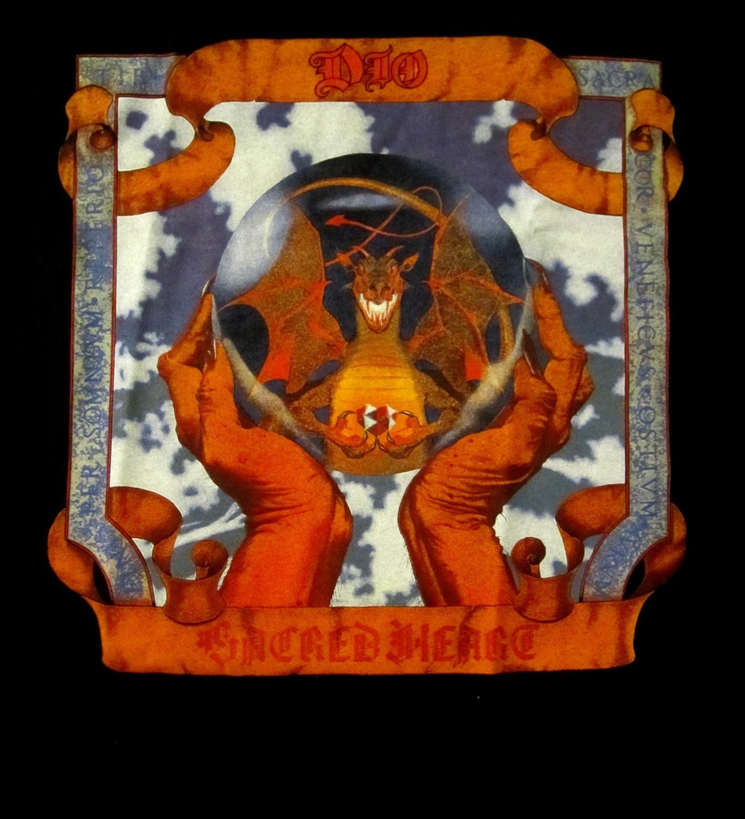 DIO Sacred Heart Double Sided T-Shirt Black Sabbath