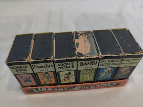 Vintage Disney Mickey Mouse Library of Games cards 1946 Russell Mfg. Co. Rare. - 第 7/7 張圖片