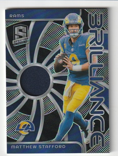 2024 Panini Spectra Silver Prizm Brilliance Jersey Patch Matthew Stafford /99