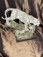 Vintage Collection Mother Tiger & Baby Cubs Statue Figure 12" x 10" Figurine