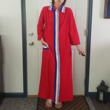 70s Red, White, and Blue Robe