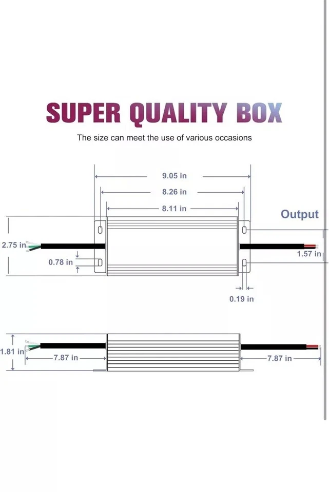 EMITEVER 120W Triac Dimmable LED Driver,Power Supply,AC 120V to DC 24V Transform - Image 3 of 4