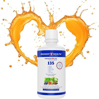 Mega Liquid Multivitamins, Trace Minerals, Amino Acids, Turmeric for Adults,... 