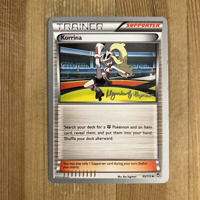 Korrina 95/111 XY Furious Fists Pokemon Card World
