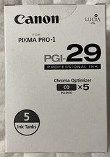 Canon PGI-29 Chroma Optimizer Tank Pixma Pro-1 4879B009 Factory Sealed Box Of 5
