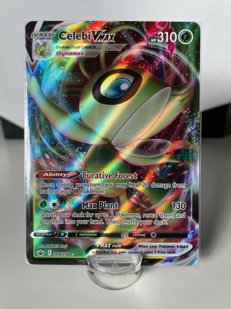 celebi vmax pokemon card value & V Chilling Reign - Ultra Rare Lot Rx2 / None / 1 Artist Celebi Vmax 008/198 Chilling Reign