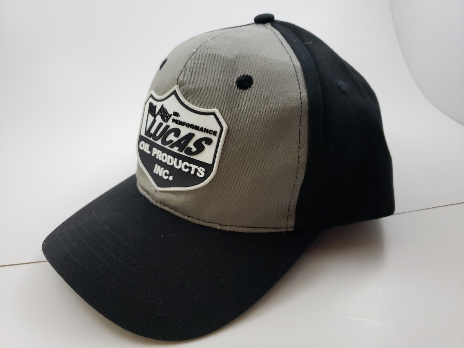 Lucas Oil Rubber Patch Hat snapback Script Logo P… - image 3