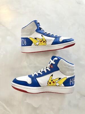 Adidas Hoops 2.0 Mid  Kanto  Pokémon Pikachu Youth Boys Size 3.5 US FW3167