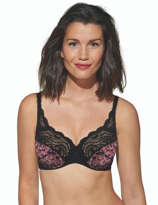 Playtex Flower Elegance BH P07I7 Bügel ungepolstert Spitze Damen Dessous