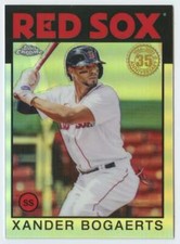 Xander Bogaerts 2021 Topps Chrome 1986 Topps Baseball Refractor #86BC-8 Red Sox