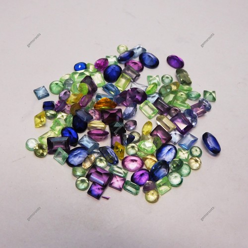 15 Pcs Natural Sapphire Mix Shape-Color CERTIFIED Ring Size Loose Gemstone Lot - Picture 8 of 15